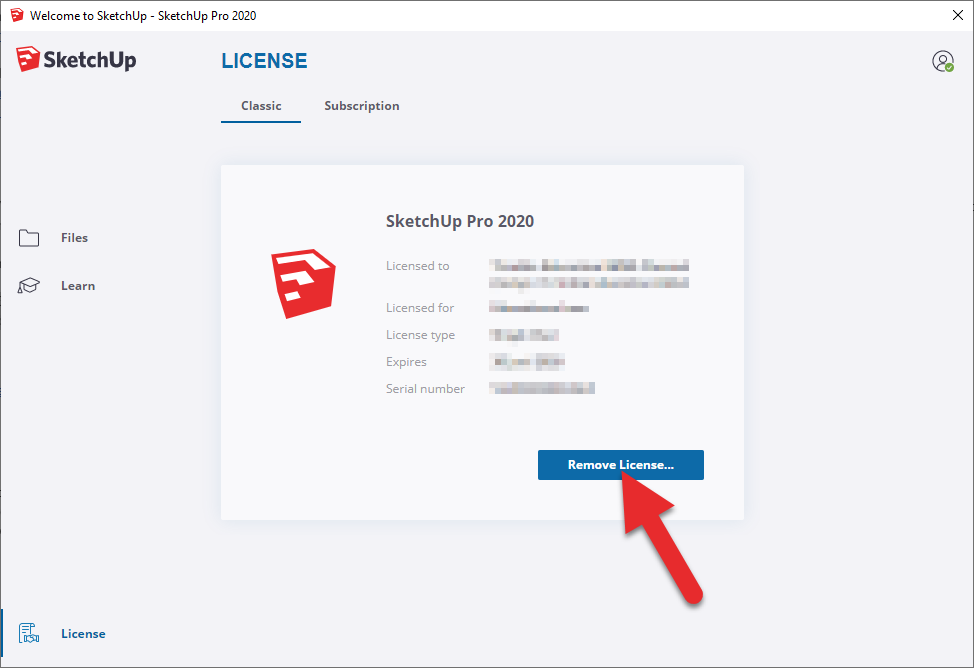 Remove License...