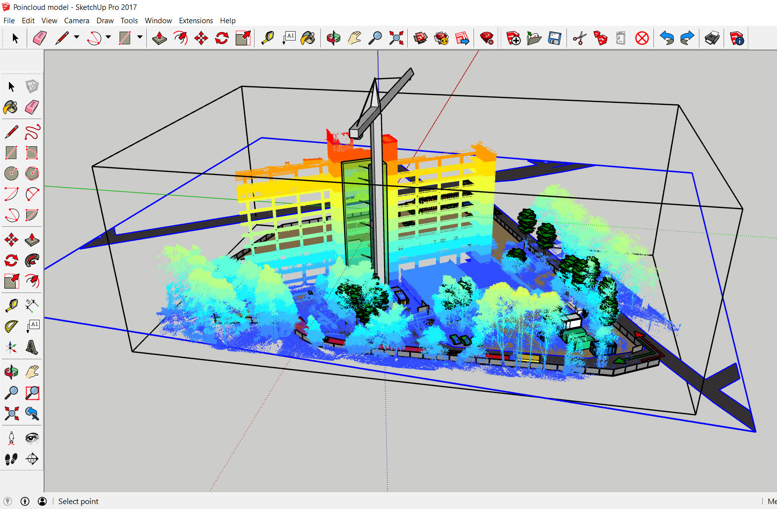 Point Cloud voor omgevingsmodel